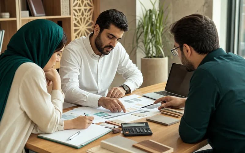 تصویر مفهومی همکاری تیم خرید ساینا مارکت